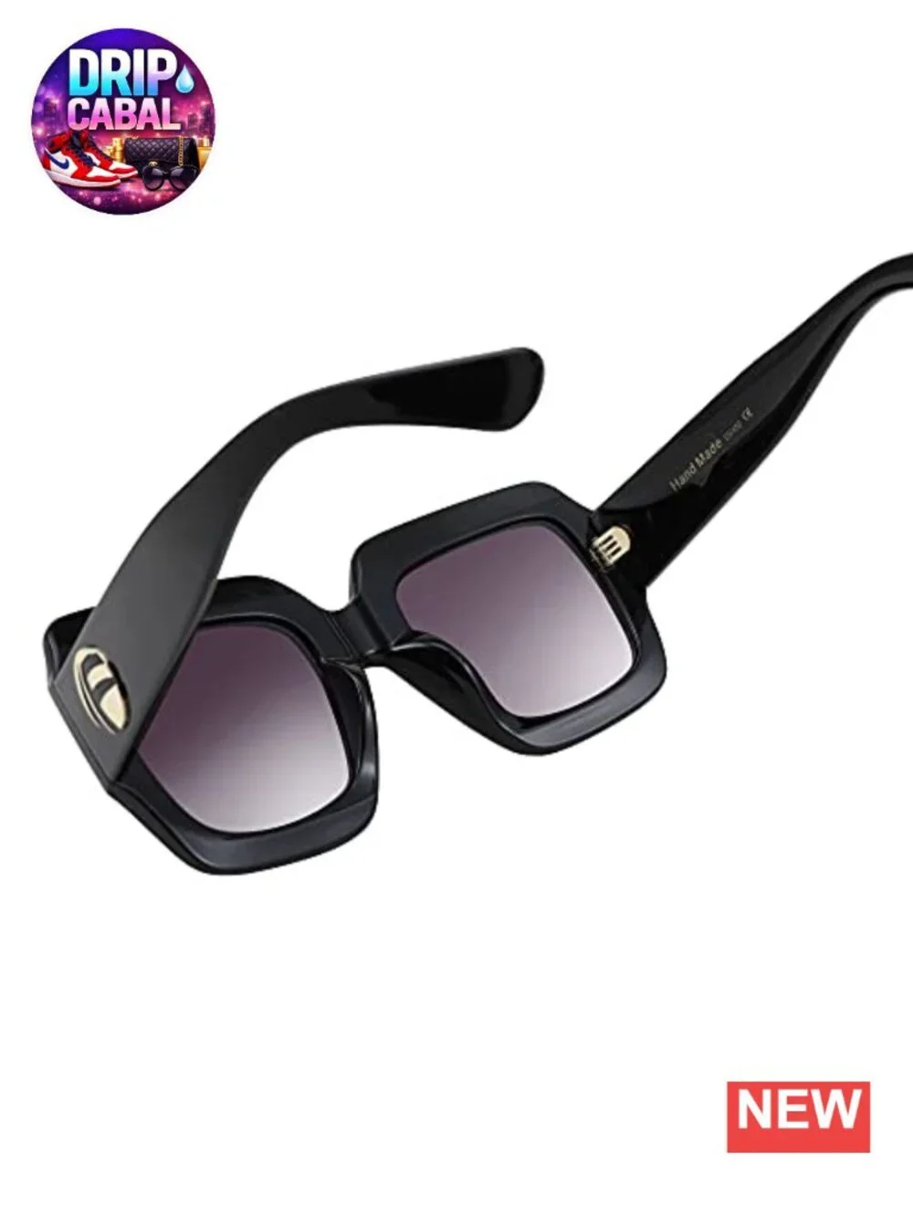 Vintage Style Oversized Square Sunglasses for Women Retro Trendy Shades